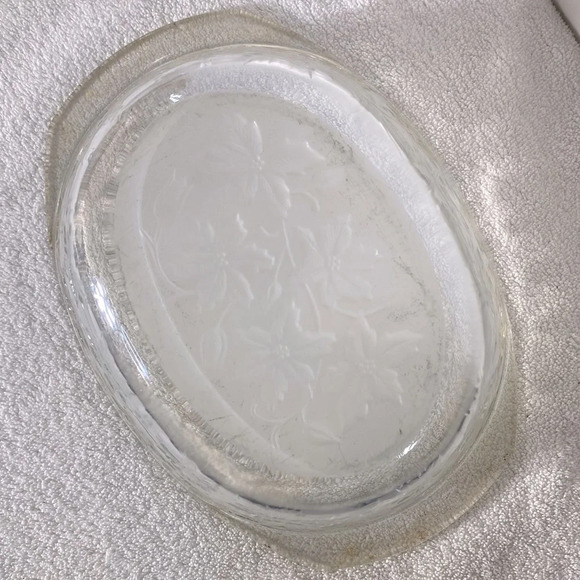 Vintage Fantasia By Princess House Textured Grapevine 6 qt Glass  Casserole Dish - Picture 10 of 14